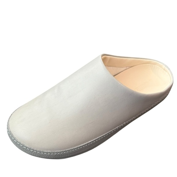 Olukai Hamani Gray Leather Slip On Clog Mules Loafers Shoes Size 9 New - Picture 15 of 15